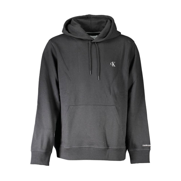 Black Cotton Men Sweater