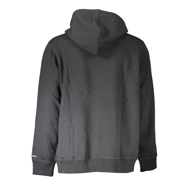 Black Cotton Men Sweater