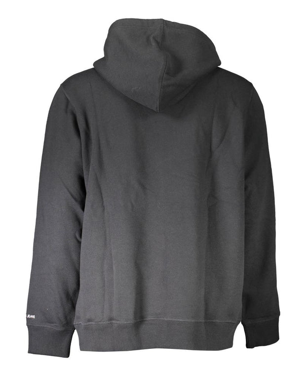 Black Cotton Men Sweater
