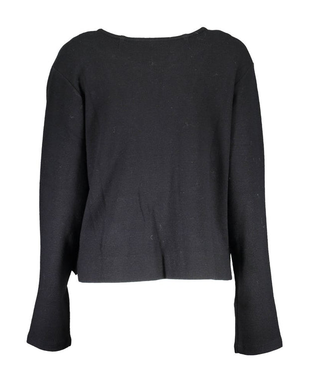 Black Wool Women Cardigan