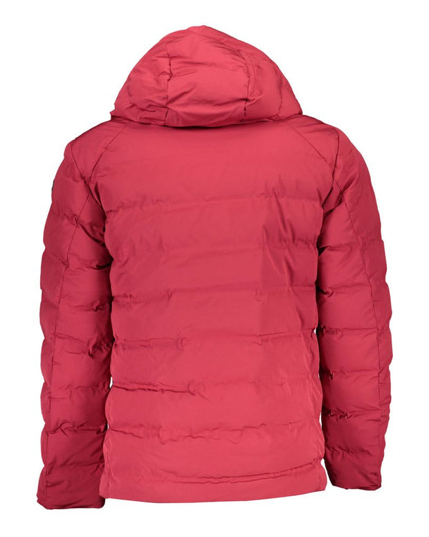 Red Polyamide Men Jacket