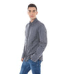 Gray Polyester Men Jacket