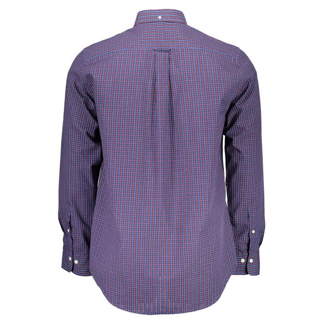 Blue Cotton Men Shirt