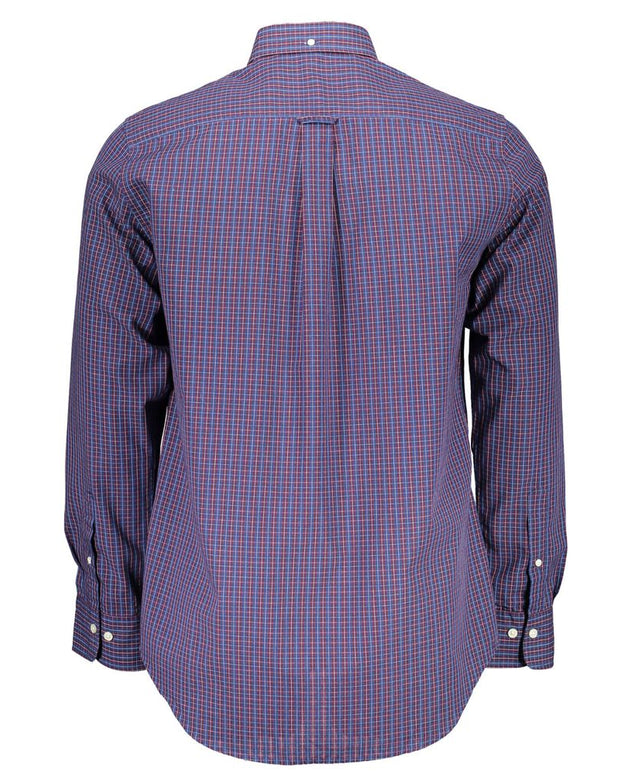 Blue Cotton Men Shirt
