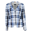 Light Blue Cotton Women Jacket