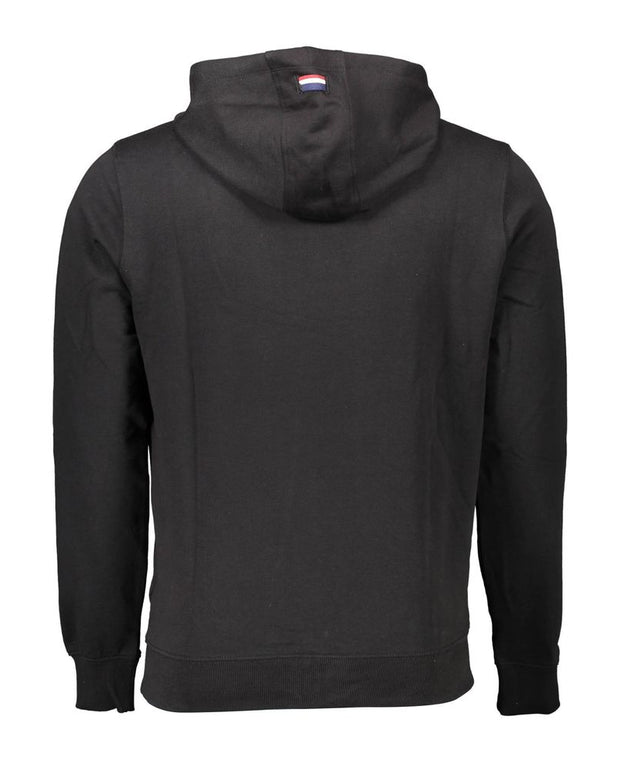 Black Cotton Men Sweater