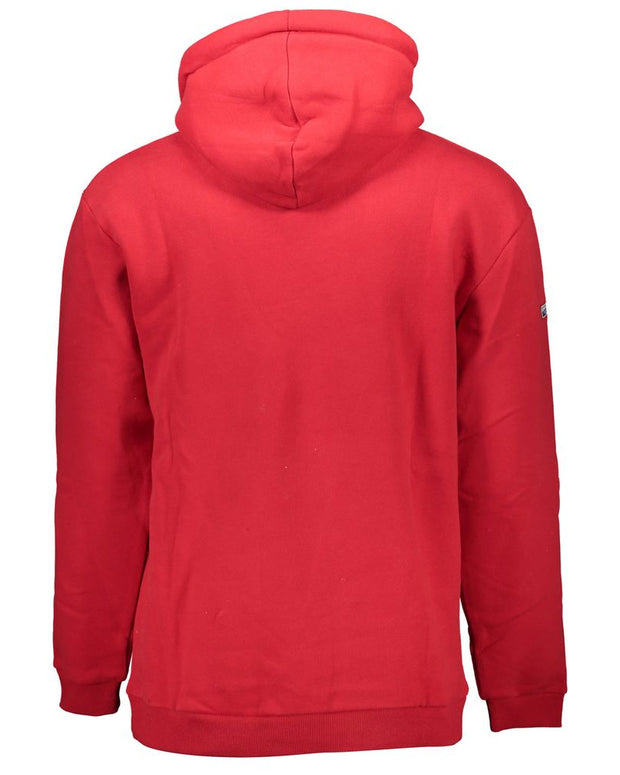 Red Cotton Men Sweater
