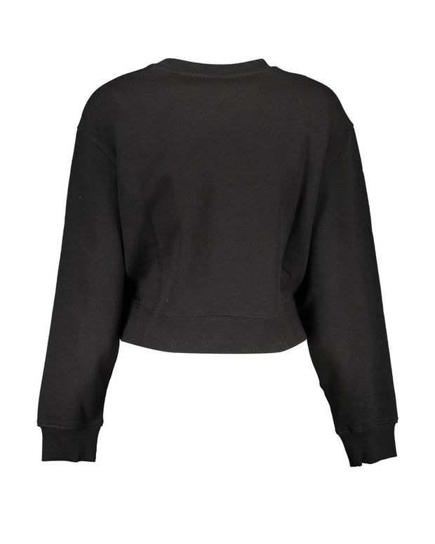 Black Cotton Women Sweater