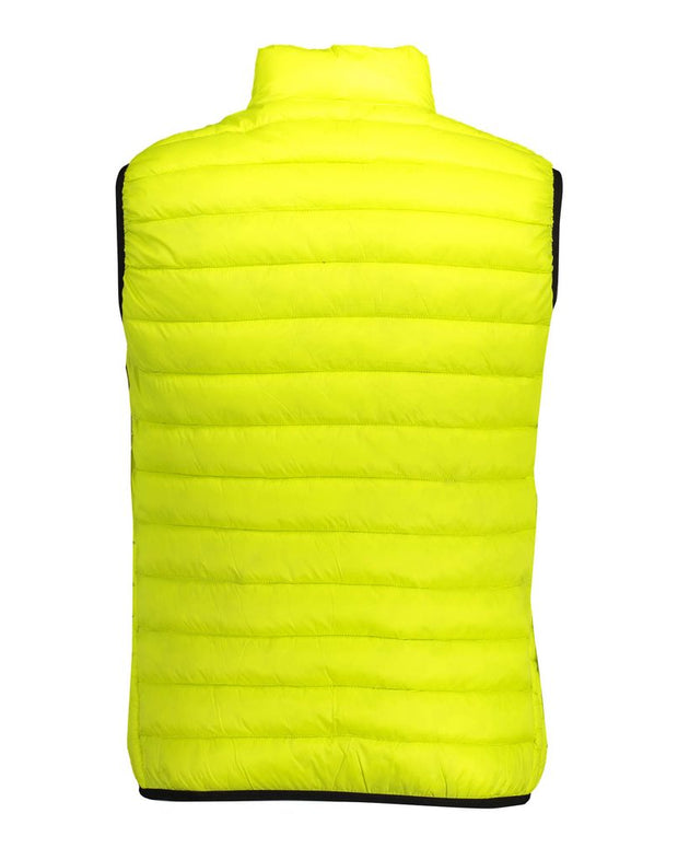 Yellow Nylon Men Jacket
