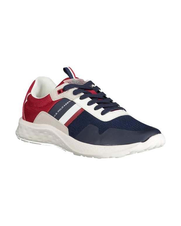 Blue Polyester Men Sneaker