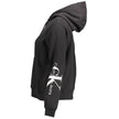 Black Cotton Women Sweatshirt