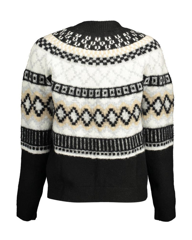Black Polyester Women Sweater