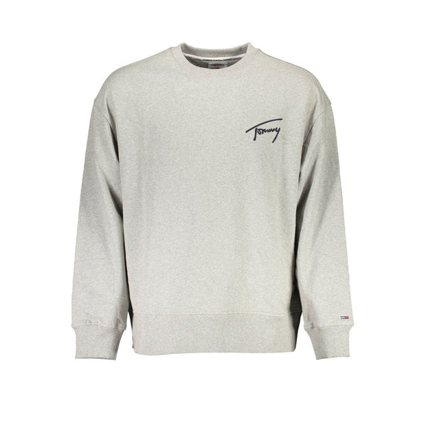 Gray Cotton Men Sweater