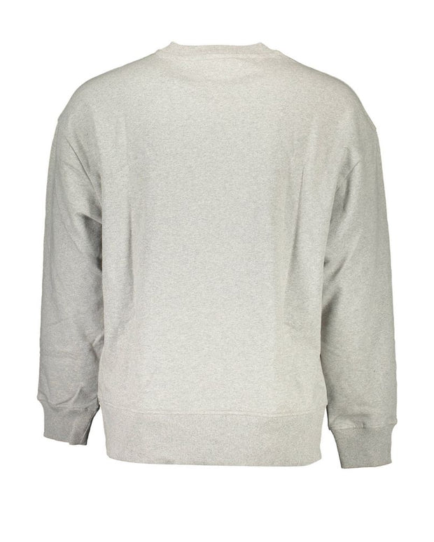 Gray Cotton Men Sweater