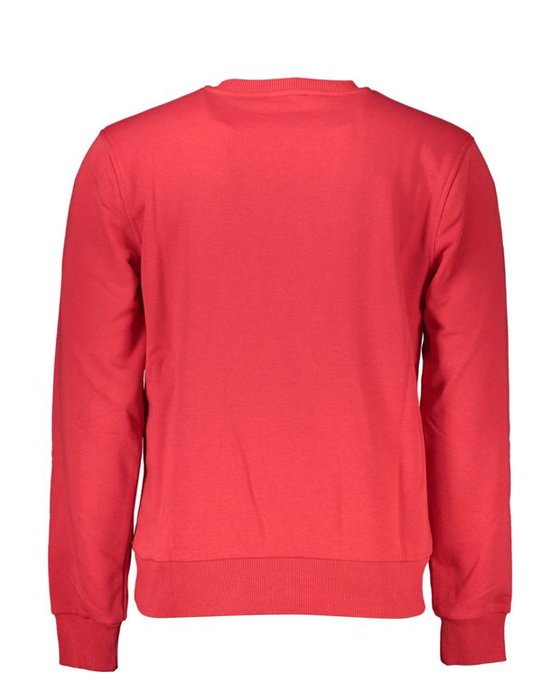 Red Cotton Men Sweater