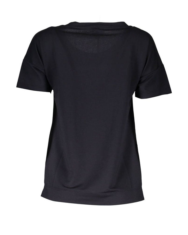 Black Polyester Tops & T-Shirt