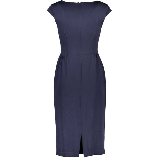 Blue Elastane Dress