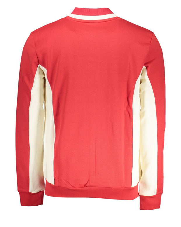Elegant Long Sleeve Zip Sweatshirt in Pink