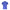 Blue Cotton Men Polo Shirt