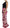 Pink Floral Print Long Maxi Sheath Dress