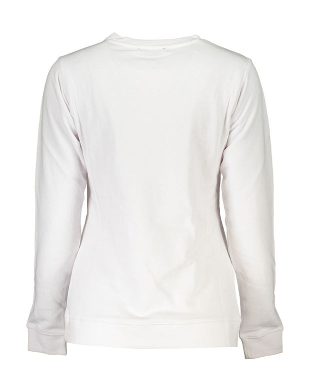 White Cotton Women Sweater