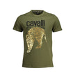 Green Cotton Men T-Shirt