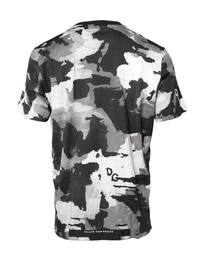 Multicolor Camouflage Crew Neck T-shirt