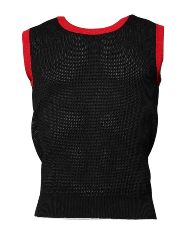 Black Cotton Slim Fit Round Neck T-shirt