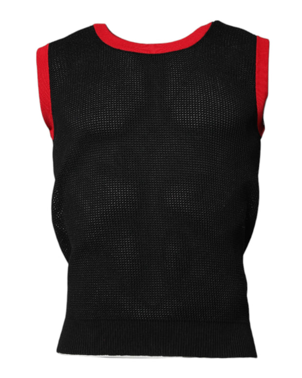 Black Cotton Slim Fit Round Neck T-shirt