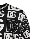 Black White Silk Knit DG Print T-shirt