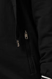Black Cotton Hooded Full Zip Sweatshirt Sweater