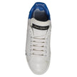 White Blue Logo Portofino Sneakers Shoes