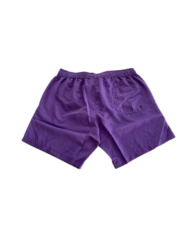 Purple Polyester Men Swim Short