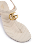 Mystic White Nappa Charlotte Leather Sandals