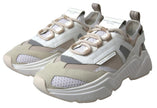 Sneakers White Beige Leather Sport DAYMASTER Shoes