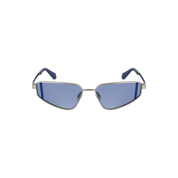 Gray Metal Women Sunglass