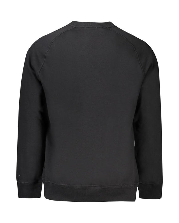 Black Cotton Mens Sweater