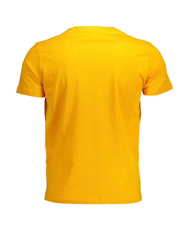 Orange Cotton Men T-Shirt