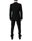 Black MARTINI Crystal Embellished 3 Pc Suit