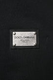 Black Logo Full Zip Hooded Men Sweatshirt Sweater