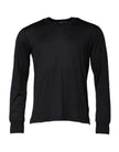 Dark Blue Silk Crew Neck Men Pullover Sweater