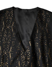 Black Lurex Dress Formal Men Waistcoat Vest