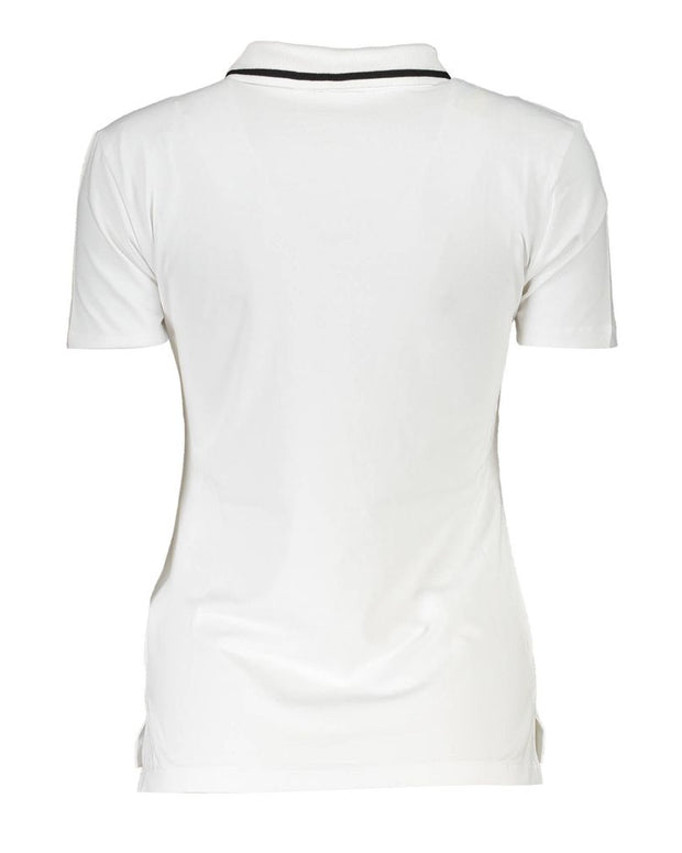 White Cotton Womens Polo Shirt