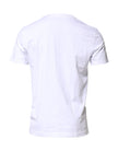 White Cotton Logo Patch Crew Neck T-shirt