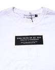 White Cotton Logo Patch Crew Neck T-shirt