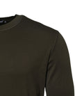 Dark Green Long Sleeves Crew Neck T-shirt