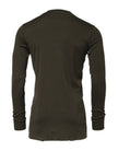 Dark Green Long Sleeves Crew Neck T-shirt