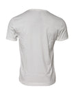 White Cotton DG Crown Embossed T-shirt