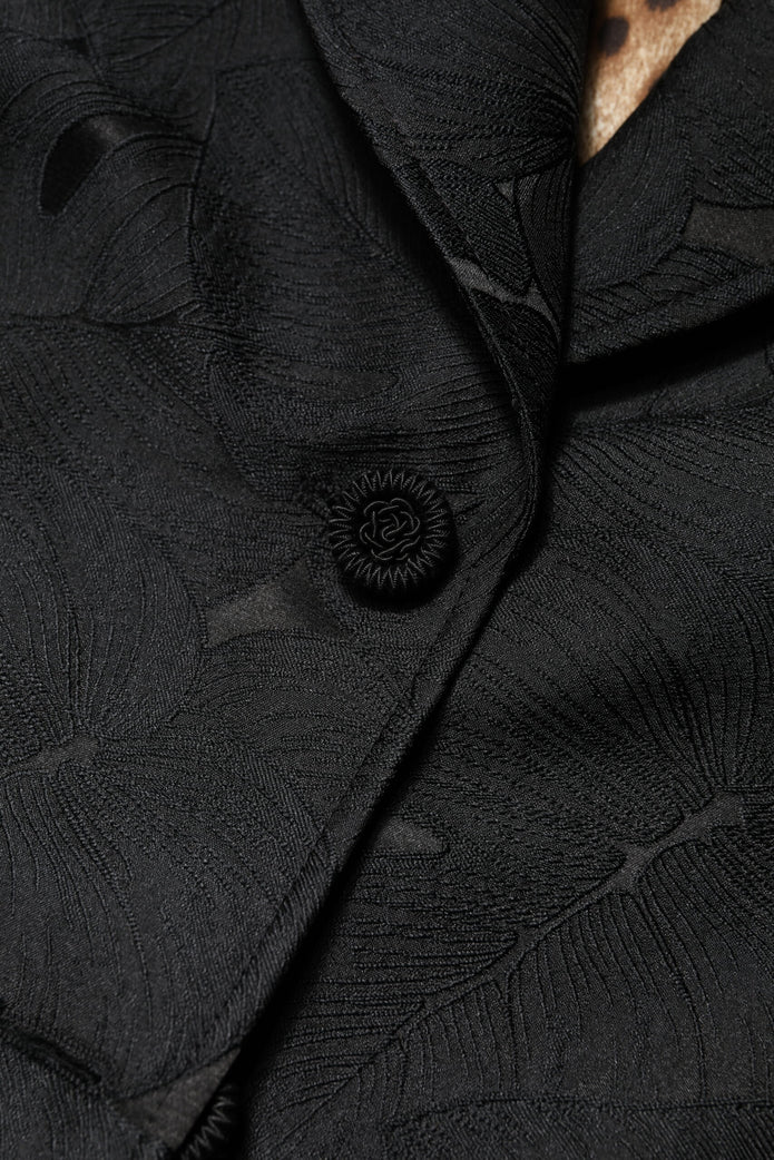 Black Single Breasted Trench Coat Jacket