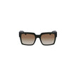 Brown Plastic Women Sunglass